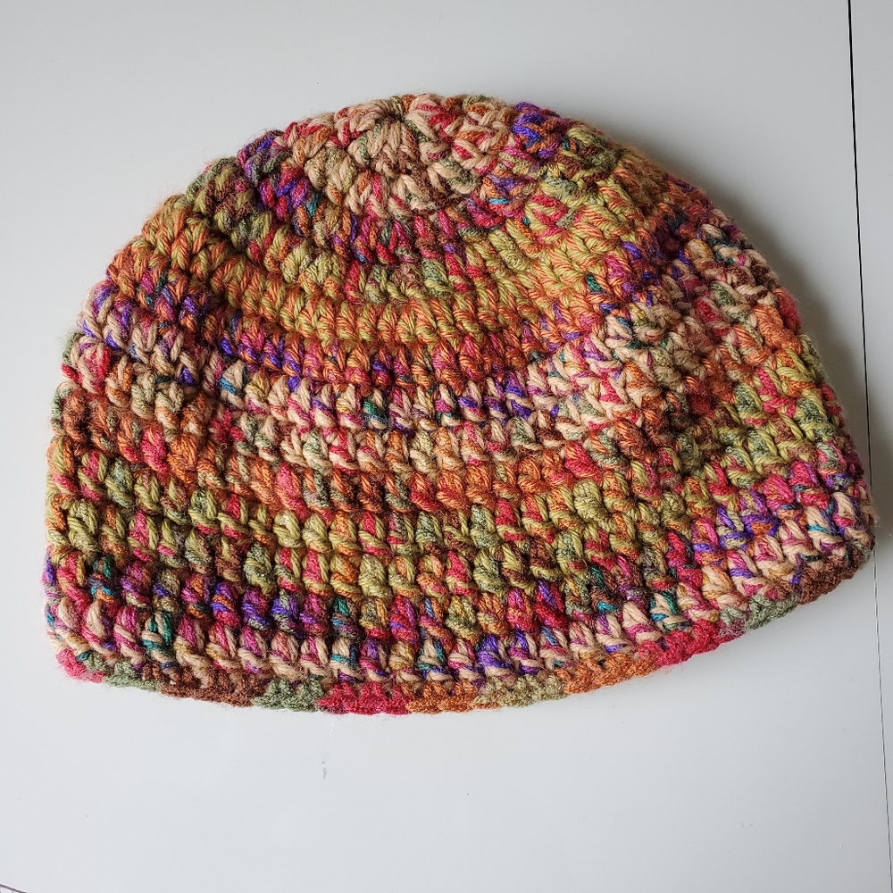 Multicolored Crocheted Hat